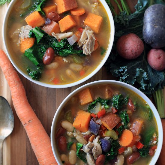 Chicken, Potato, & Kale Soup