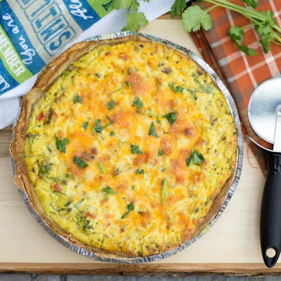 Eggless Tofu Quiche