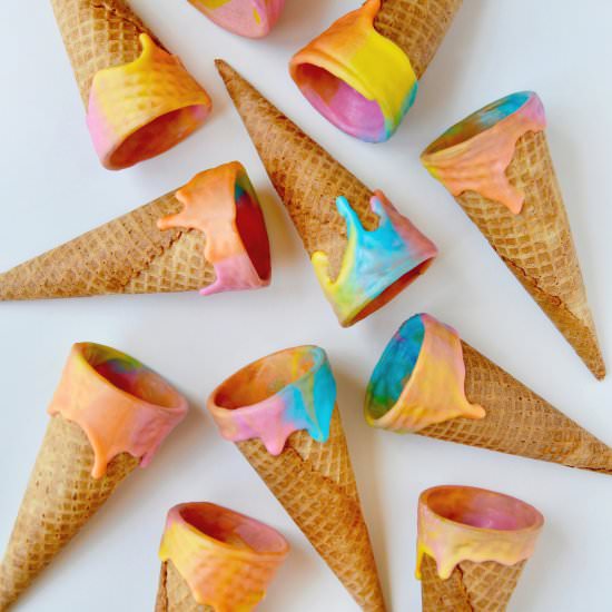 Unicorn Ice Cream Cones