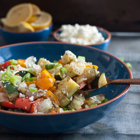 Greek Oven Roasted Vegetables