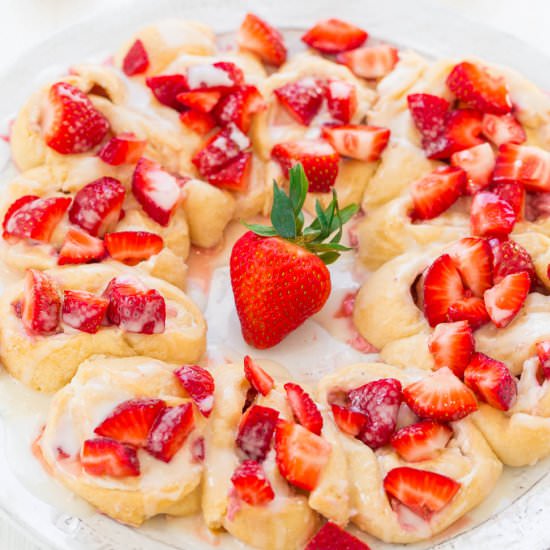 Strawberry Lemon Crescent Ring