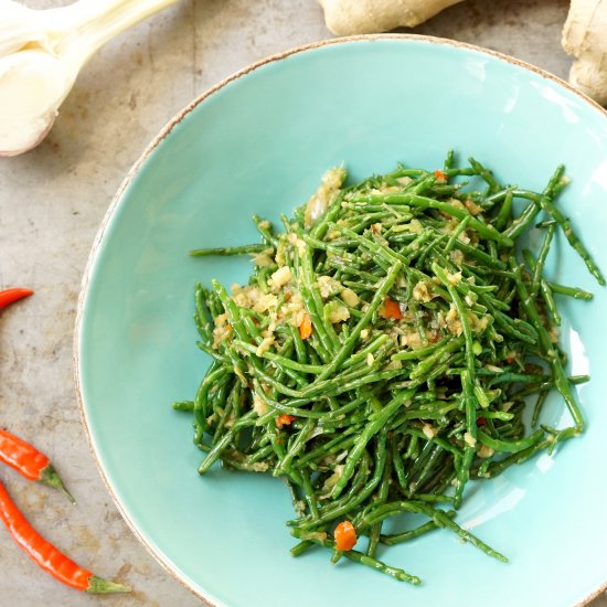 Asian Salicornia Stir Fry