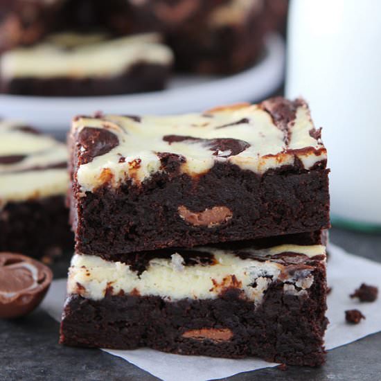 Cheesecake Truffle Brownies