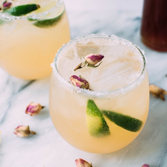 Kombucha Rose & Citrus Margaritas