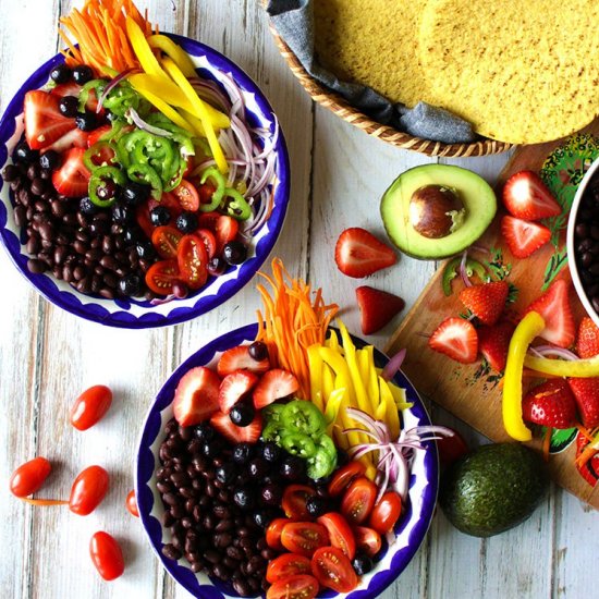 Rainbow Burrito Bowls