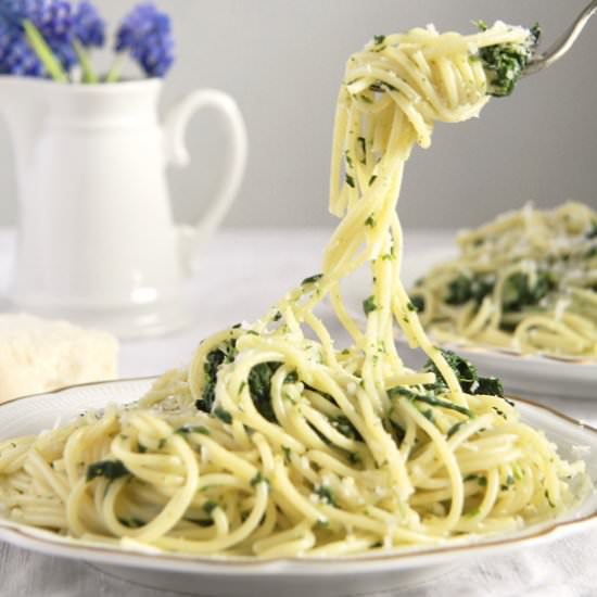 Spaghetti with Spinach