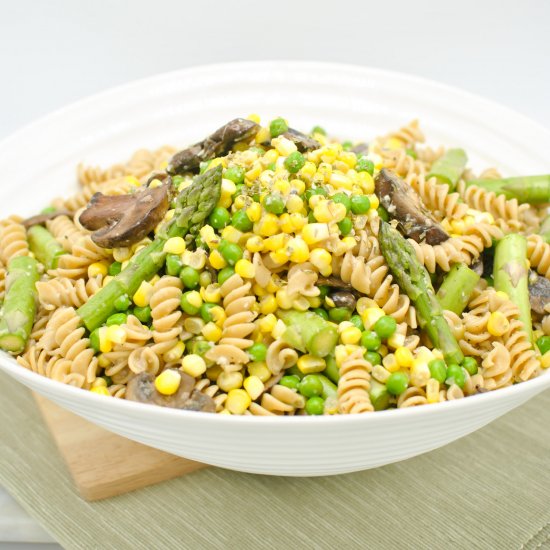 Sweet Corn & Spring Vegetable Pasta