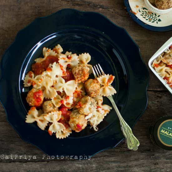 Baked Meatball Pasta