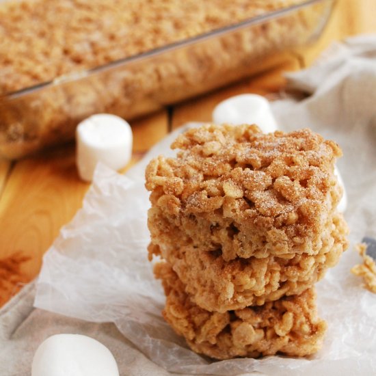 Snickerdoodle Rice Krispies (GF,DF)