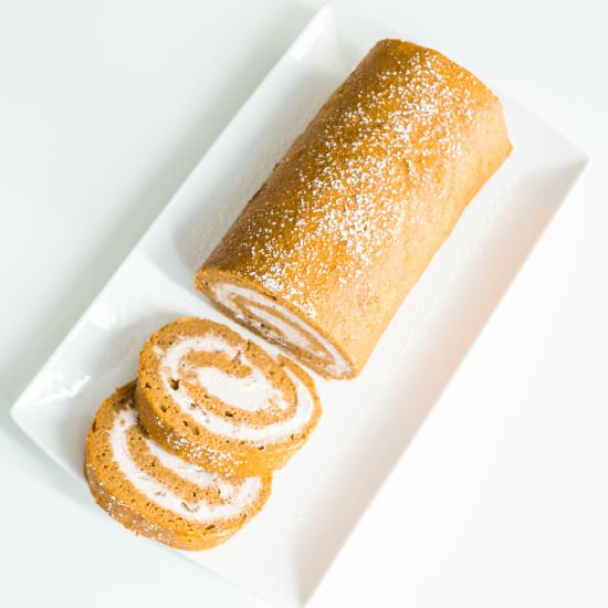 Pumpkin Roll Cake