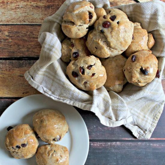 Whole Wheat Hot Cross Buns