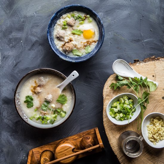 Thai Rice Soup Khao Tom