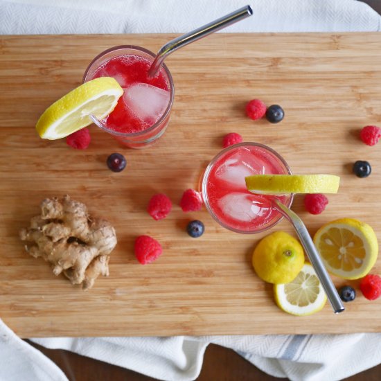 Fruity Tequila Kombucha Cocktail