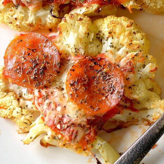 Healthy Cauliflower Pizza Steaks