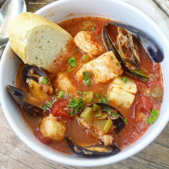 Slow Cooker Seafood Cioppino