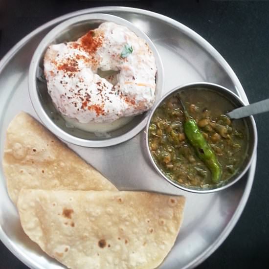 Dal with Amaranth Leaves and Amla