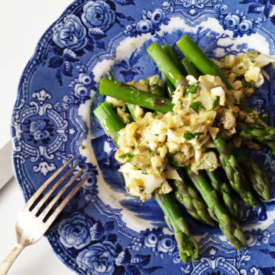 Asparagus with Sauce Gribiche