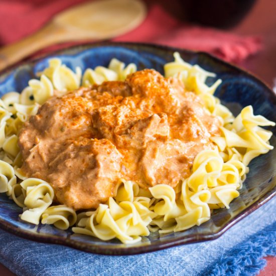 Slow Cooker Chicken Paprikash