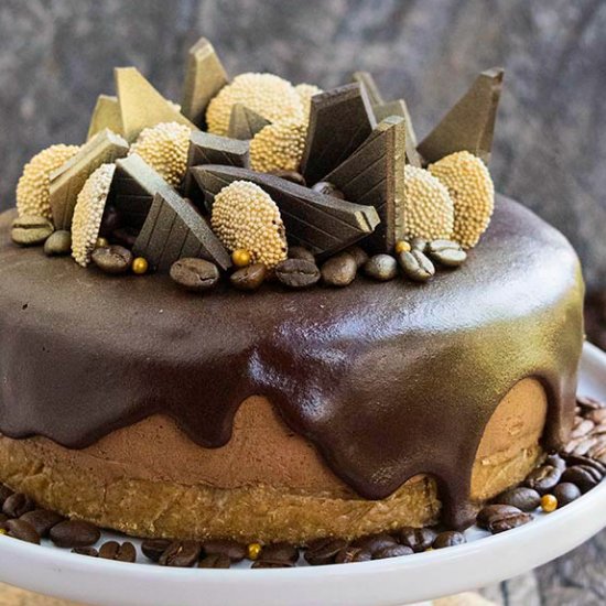 No Bake Mocha Cheesecake