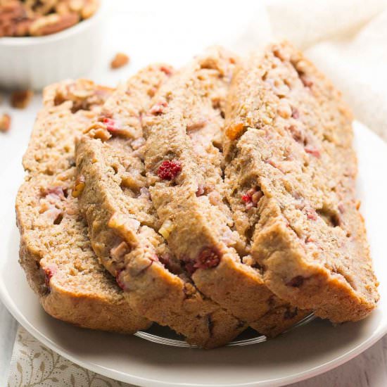 Strawberry Pecan Banana Bread