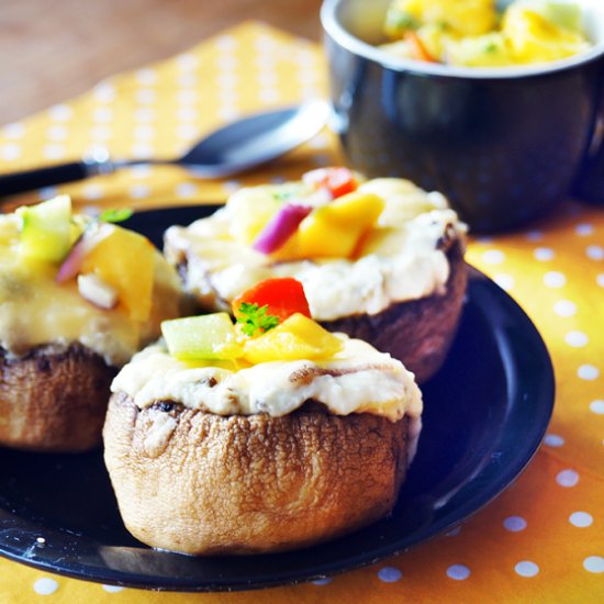 Stuffed Portobello mushrooms