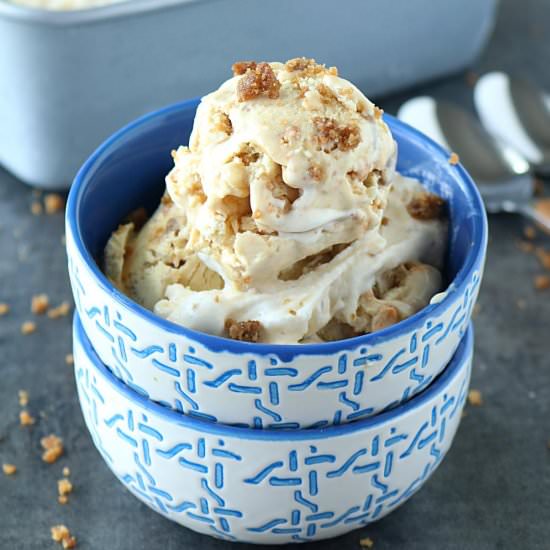 No Churn Butterscotch Ice Cream