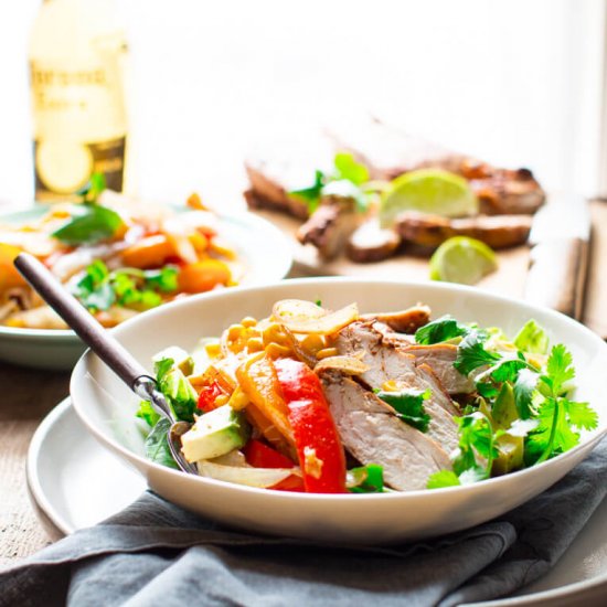 Grilled Chicken Fajita Salad