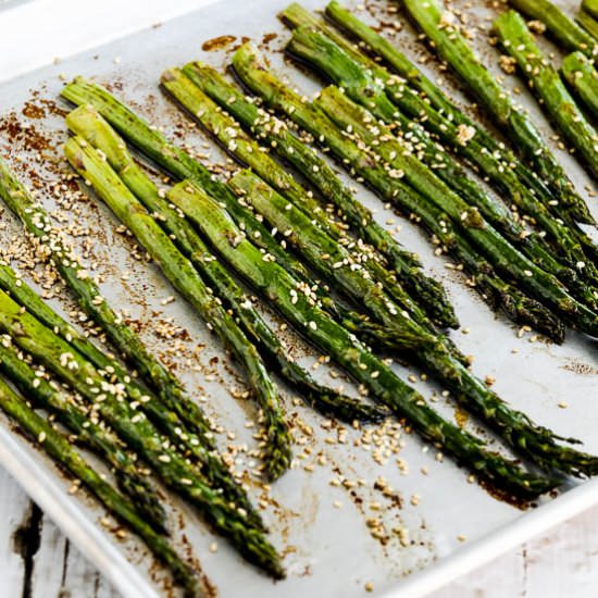 Roasted Asparagus Soy-Sesame Glaze