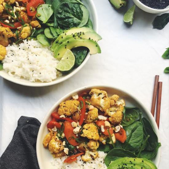 Kung Pao Cauliflower Bowl