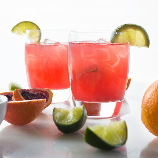 Healthy Blood Orange Paloma