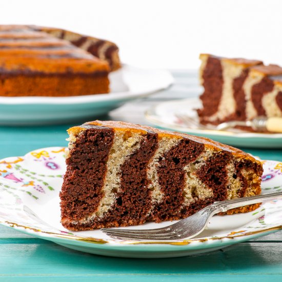 Gluten Free Zebra Cake