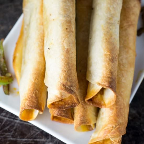 Baked Bell Pepper Taquitos