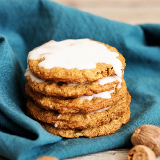 Iced Oatmeal Cookies