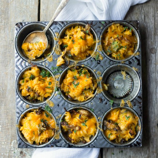 Roasted Veggie Mac & Cheese Cups