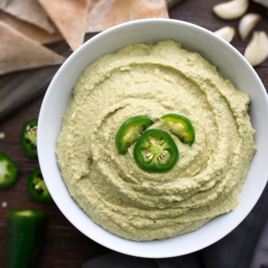 Roasted Jalapeño & Garlic Hummus