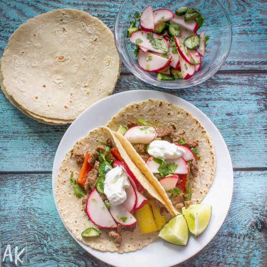 Cinco De Mayo Steak Fajitas