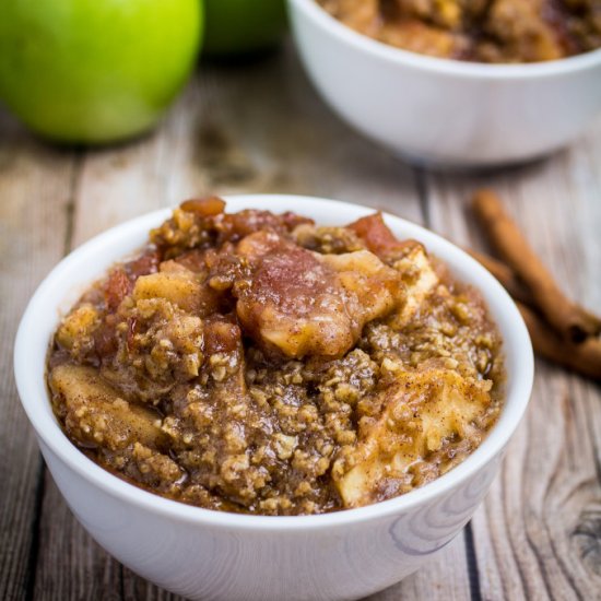 Slow Cooker Apple Crisp Gluten Free