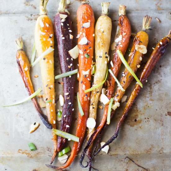 Honey Mustard Roasted Carrots