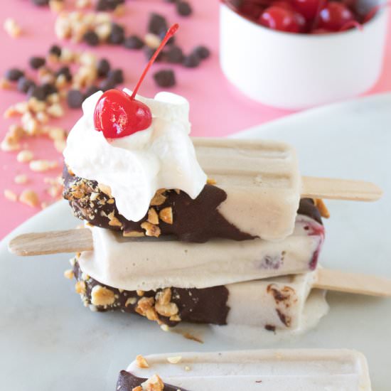 Banana Split Popsicles