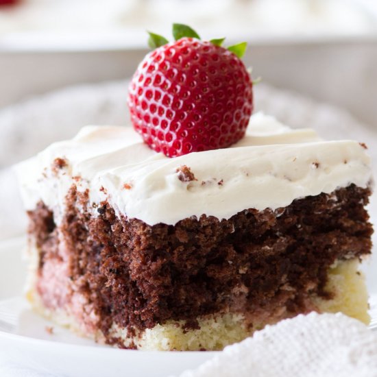 Neapolitan Sheet Cake