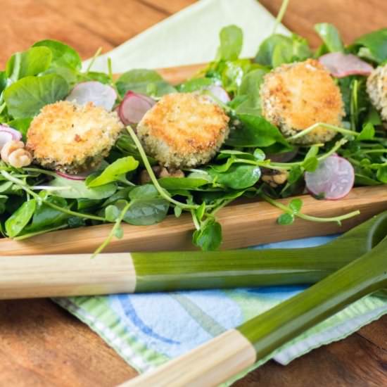 Watercress Radish Walnut Salad