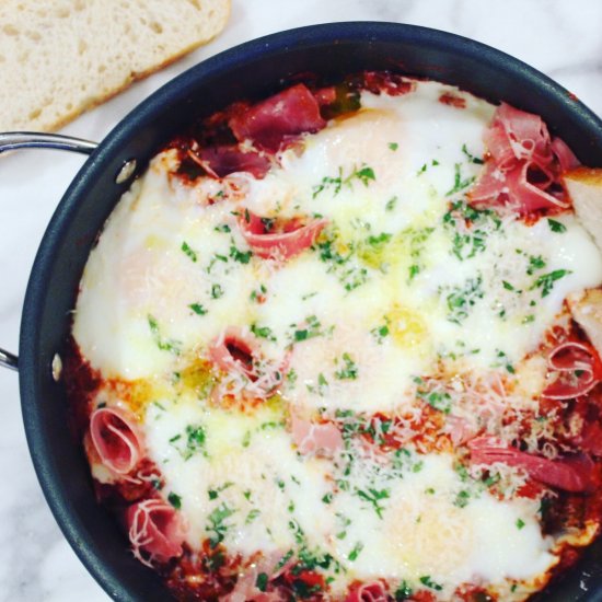 Shakshuka with Prosciutto