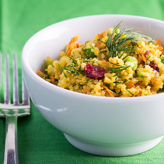 Curried Cranberry Cashew Quinoa