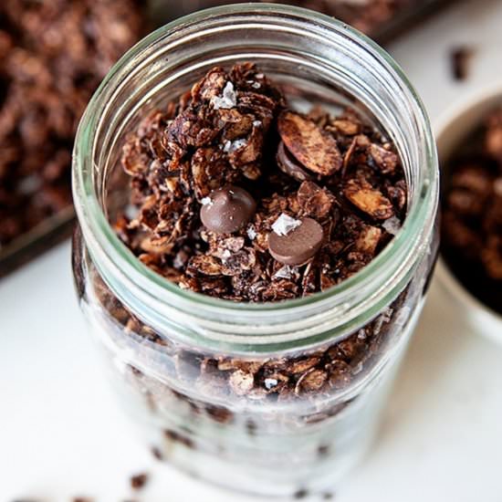 Salted Dark Chocolate Granola