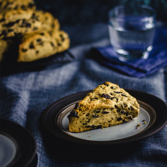 Rum and Raisin Scones