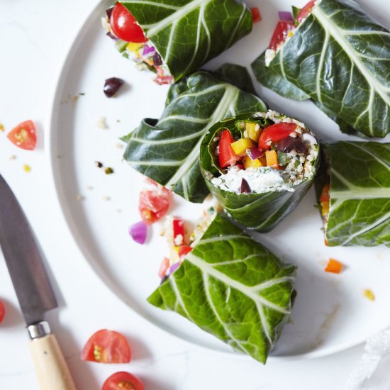 Greek Collard Green Wraps