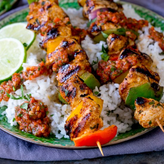 Mexican Chicken Skewers