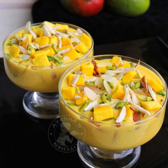 Mango dessert recipes – mango phirn