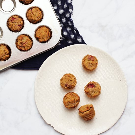 Paleo Strawberry Banana Muffins