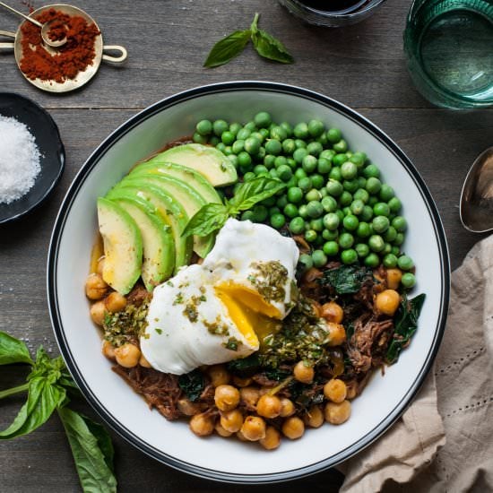 Braised Beef, Chickpeas, & Kale